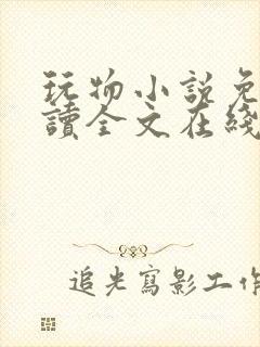 玩物小说免费阅读全文在线阅笔趣阁无弹窗