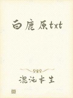 白鹿原txt