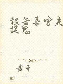 报告长官夫人在捉鬼