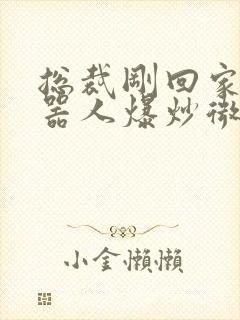 总裁刚回家被机器人爆炒微博