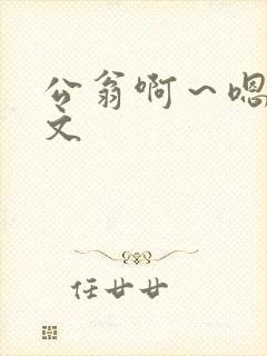 公翁啊～嗯啊h文