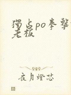 独占po拳击馆老板