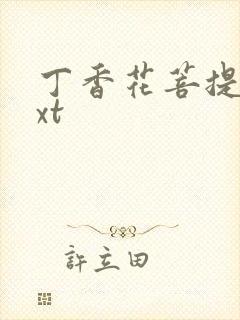 丁香花菩提树txt