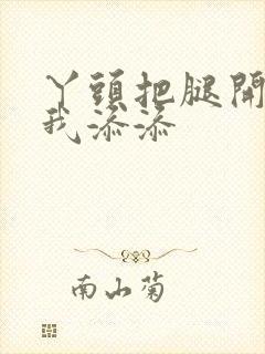 丫头把腿开大让我添添