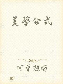 美学公式