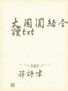 大团圆结全文阅读txt