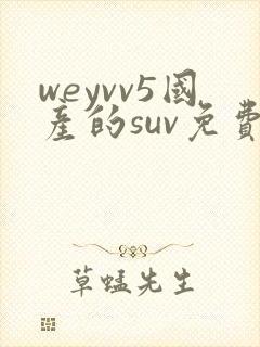 weyvv5国产的suv免费