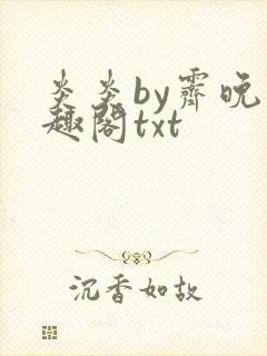 炎炎by霁晚笔趣阁txt