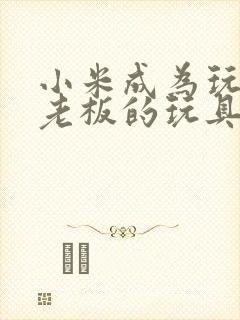 小米成为玩具店老板的玩具