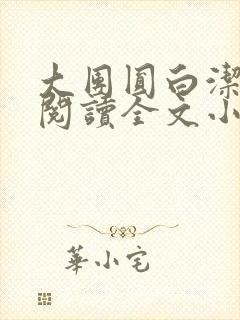 大团圆白洁免费阅读全文小说