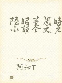 陆昭菱周时阅的小说全文免费阅读