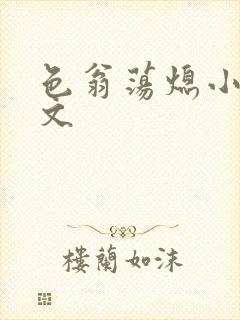 色翁荡熄小说全文