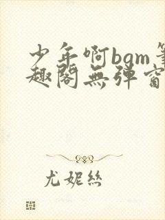 少年啊bgm笔趣阁无弹窗免费