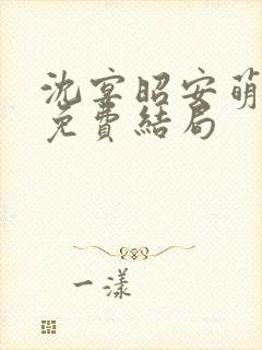 沈宴昭安萌全文免费结局