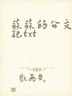 苏苏的公交车日记txt