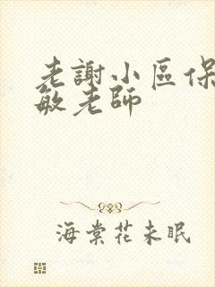 老谢小区保安赵敏老师