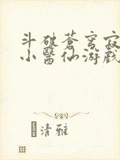 斗破苍穹寂寞的小医仙游戏世界