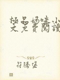 极品妈咪小说全文免费阅读