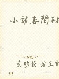 小说春闺秘史