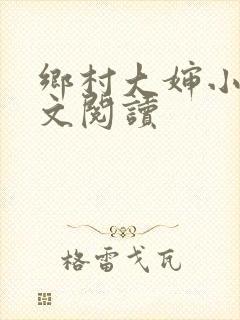 乡村大婶小说全文阅读