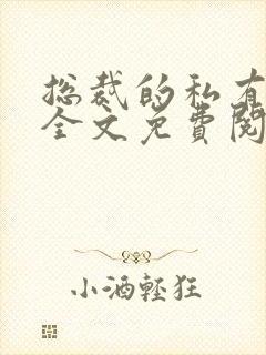 总裁的私有宝贝全文免费阅读