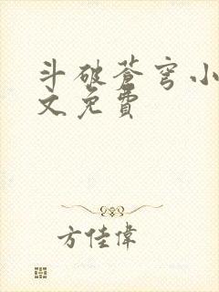 斗破苍穹小说全文免费