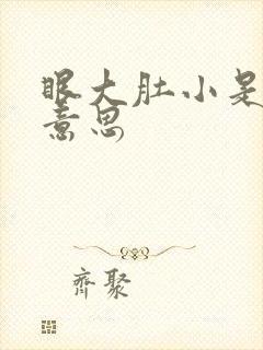 眼大肚小是什么意思