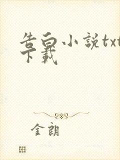 告白小说txt下载