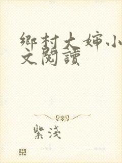 乡村大婶小说全文阅读