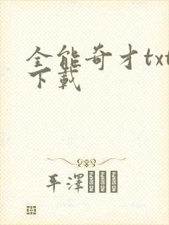 全能奇才txt下载