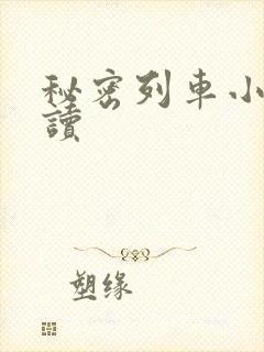 秘密列车小说阅读