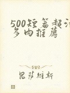 500短篇超污多肉推荐