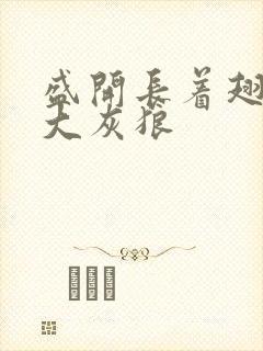 盛开长着翅膀的大灰狼