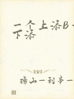 一个上添B一个下添