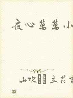 夜心万万小说
