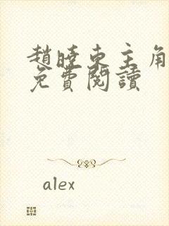 赵晓东主角小说免费阅读