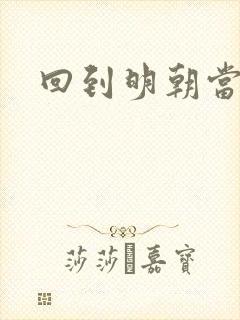 回到明朝当太子