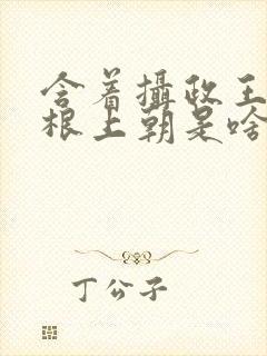 含着摄政王的紫根上朝是啥小说