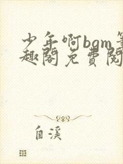 少年啊bgm笔趣阁免费阅读全文下载