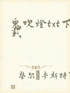 鬼吹灯txt下载