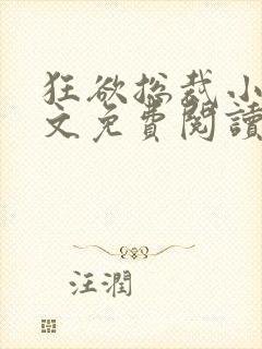 狂欲总裁小说全文免费阅读