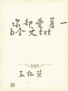 你却爱着一个sb全文txt