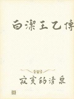 白洁王乙传说