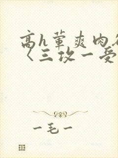 高h荤爽肉欲文〈三攻一受〉视频