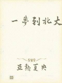 一梦到北大
