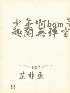 少年啊bgm笔趣阁无弹窗免费