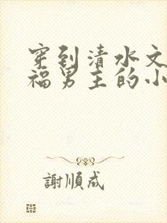 穿到清水文里造福男主的小说