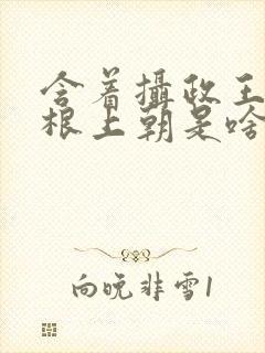 含着摄政王的紫根上朝是啥小说