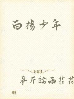 白杨少年