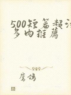 500短篇超污多肉推荐